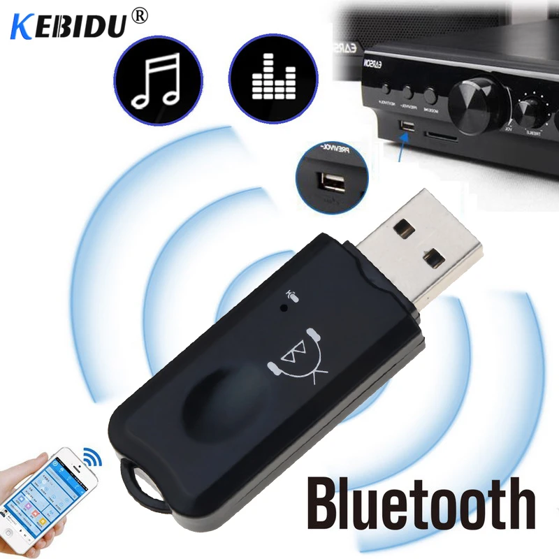 Kebidu беспроводной USB Bluetooth V2.1 приемник адаптер ключ с микрофоном стерео аудио