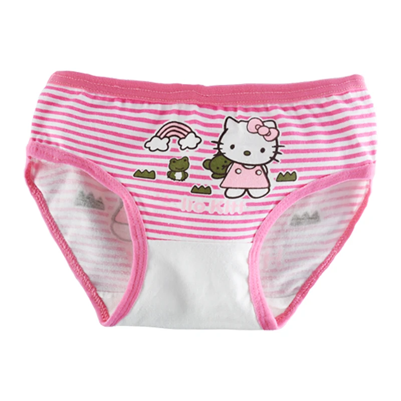 4 шт./лот Хлопок новые модные трусы для девочек с рисунком детские трусики детское