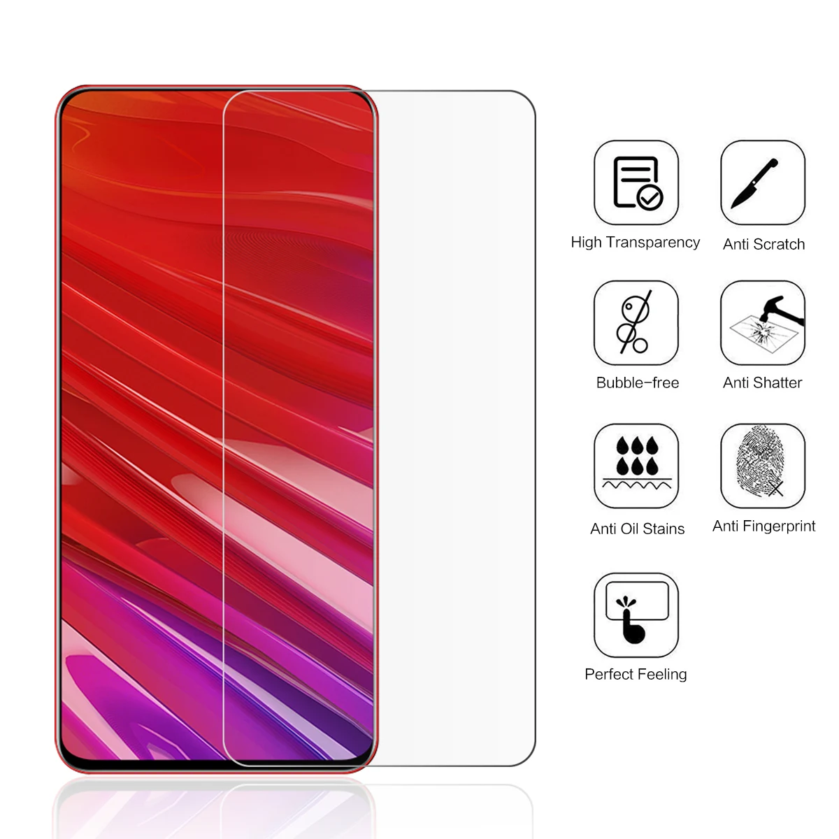 Caswin для lenovo Z5 Pro GT закаленное Стекло с уровнем твердости 9 H Анти Царапины Экран