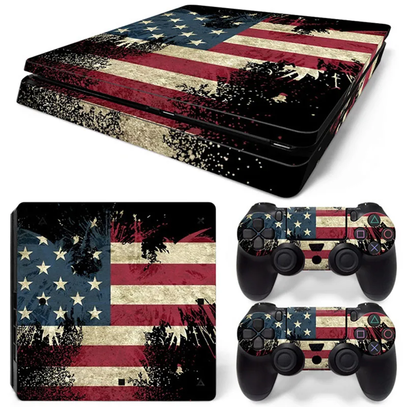 Модная Виниловая наклейка для sony Play Station 4 тонкая консоль PS4 тонкие наклейки на