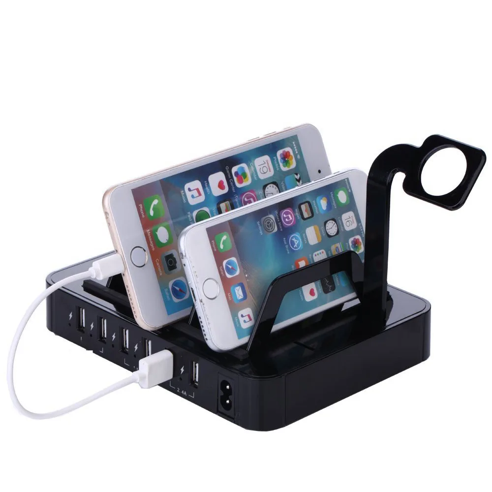 Настольное зарядное устройство с 6 USB-портами 50 Вт | Мобильные телефоны и