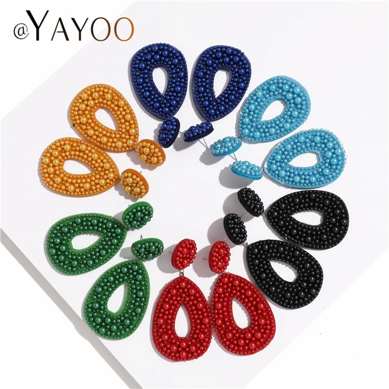 Женские серьги большие массивные Висячие Стразы золотого цвета 2019 | Украшения и