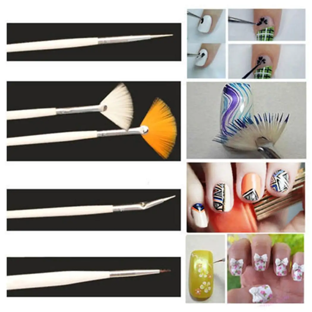 Nail Art нанесение пунктира кисть для маникюра всех типов кожи набор инструментов 1