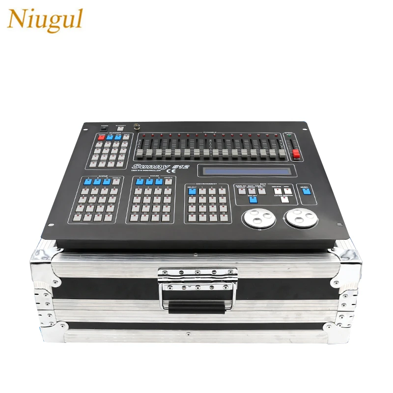 

Sunny 512 DMX Console With Flight Case /Moving Head Par Stage Lights DMX Controller /DJ Stage Effect Lighting Control Equipments