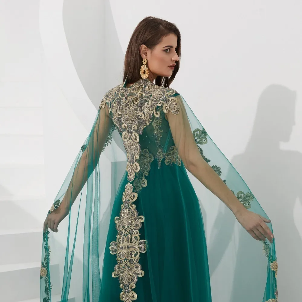 Vivian's Bridal мусульманское съемное вечернее платье с накидкой сексуальное