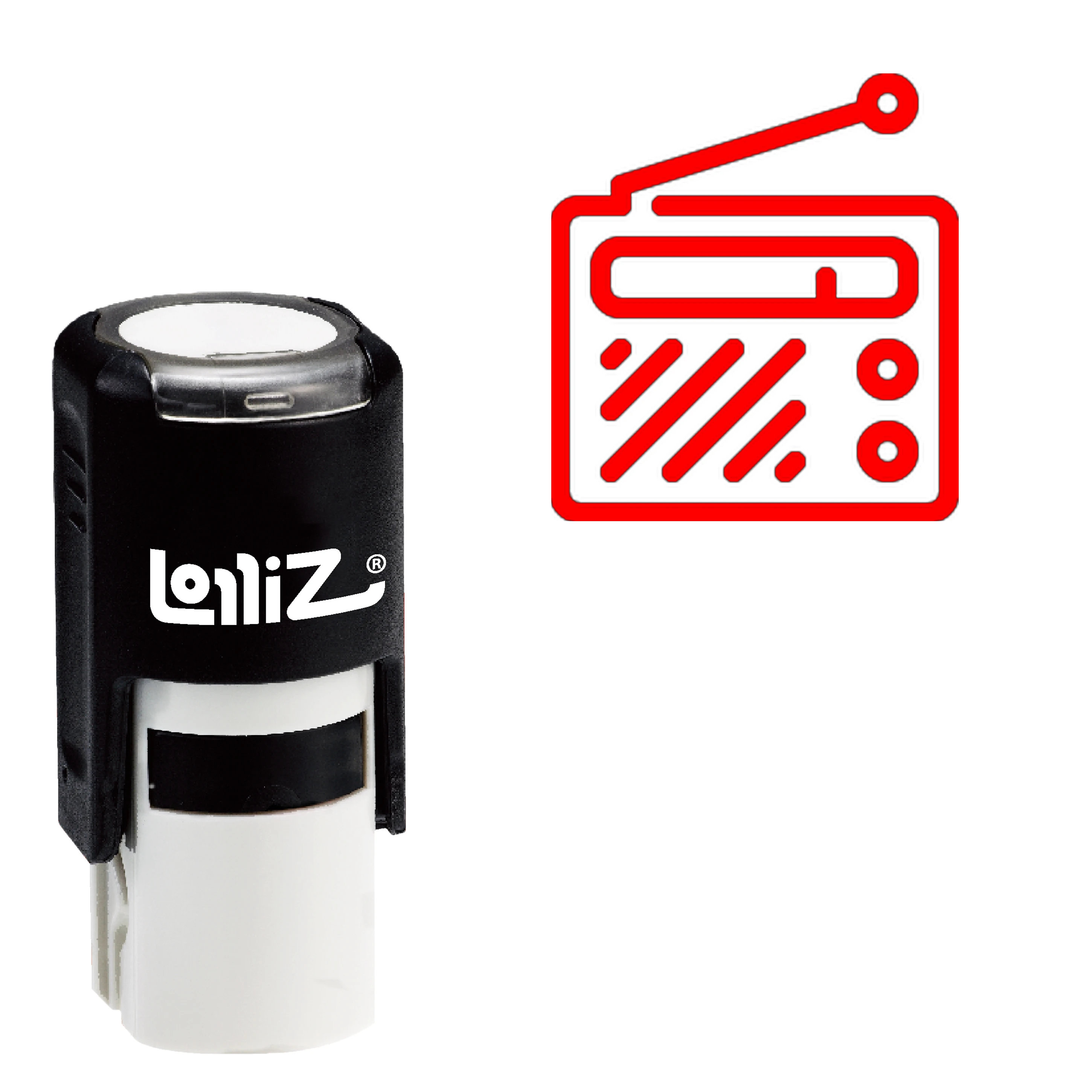 

LolliZ Radio Self-Inking Rubber Stamp - Modern Symbol Series