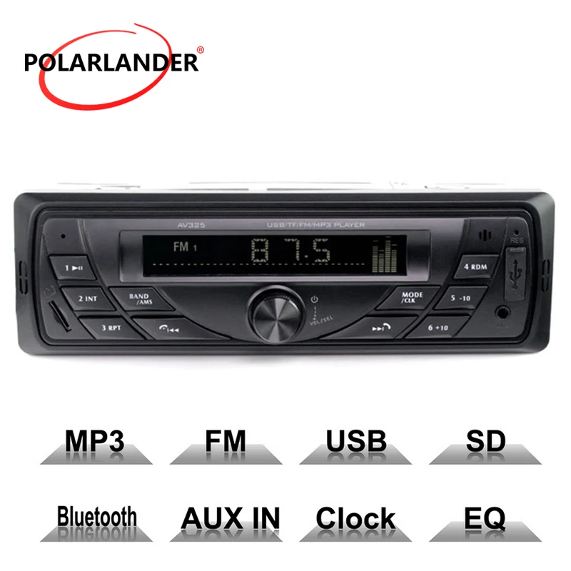 Автомобильный радиоприемник AV252B Стерео Авто MP3 плеер FM Smart Bluetooth с функциями