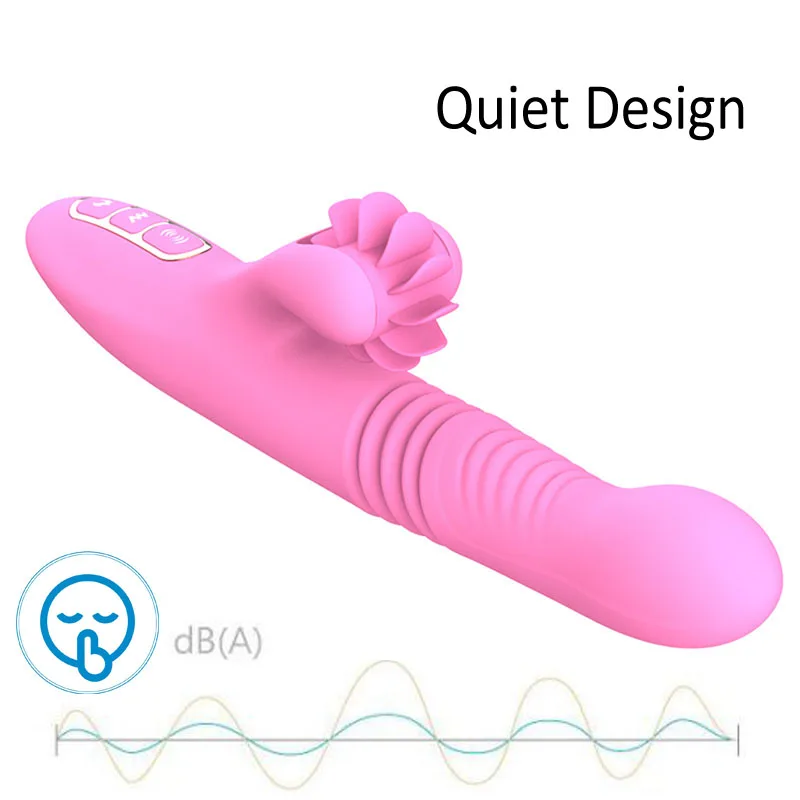 Meselo 10 Modes Licking Thrusting Vibrator Silicone Sex Toys For Woman Masturbator Clitoral Dildo G-spot Adult New | Красота и