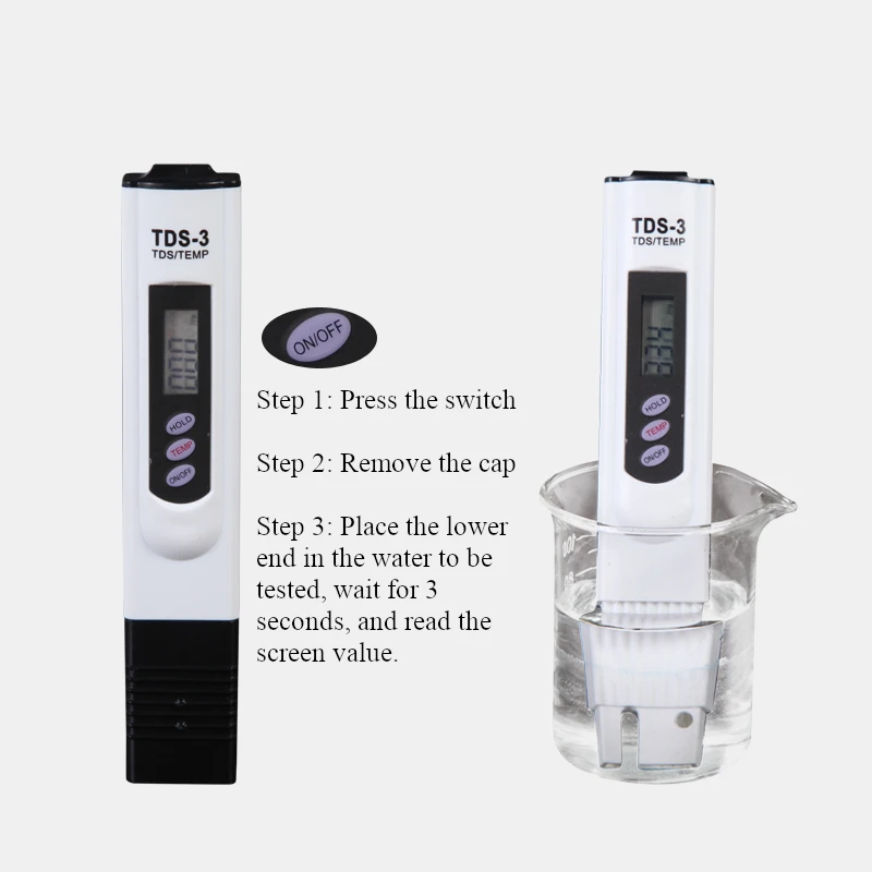 Портативный цифровой измеритель чистоты воды PH TDS 0 9990ppm|Измерители pH| |