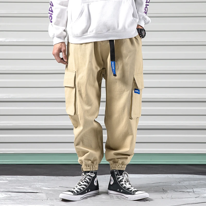 2019 повседневные брюки мужские штаны для бега спортивные уличная хип хоп гарем карго Брюки несколько