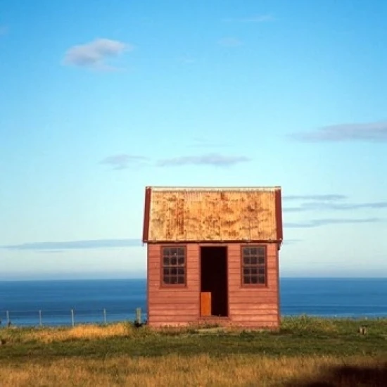 Историческое здание Matanaka Waikouaiti Otago Coast плакат печать Дэвида Уолла (24x36)|Таблички и