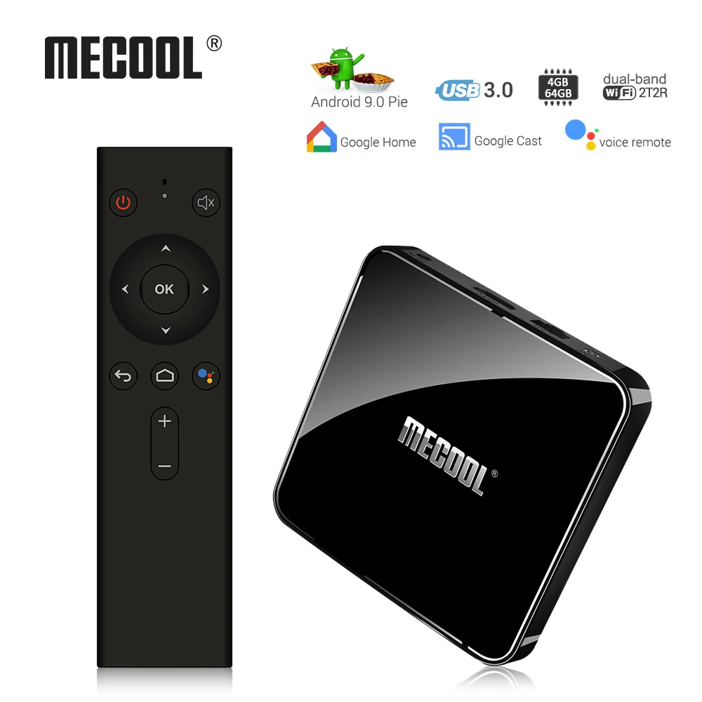 MECOOL KM3 Android 9 0 ТВ Box Amlogic S905X2 4 Гб DDR4 64 Встроенная память 2 г/5G Wi Fi Bluetooth 1 K 64Bit Декодер