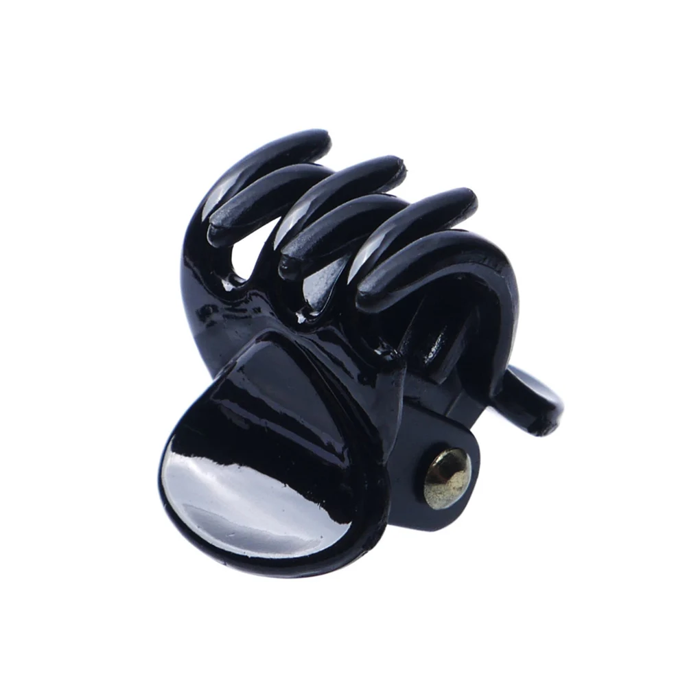 12 шт./компл. 1 см заколка для волос женщин и девочек Черная коричневая пластиковая