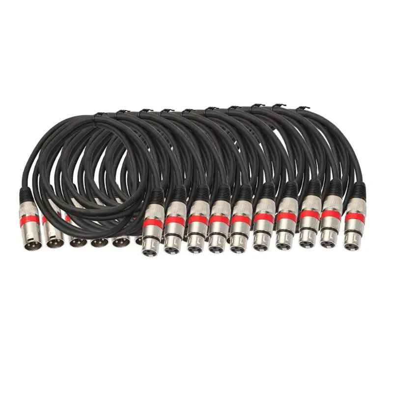10 шт. 3Pin 1 8 м 5 9 футов DMX сценический DJ светильник кабель XLR Штекерный разъем