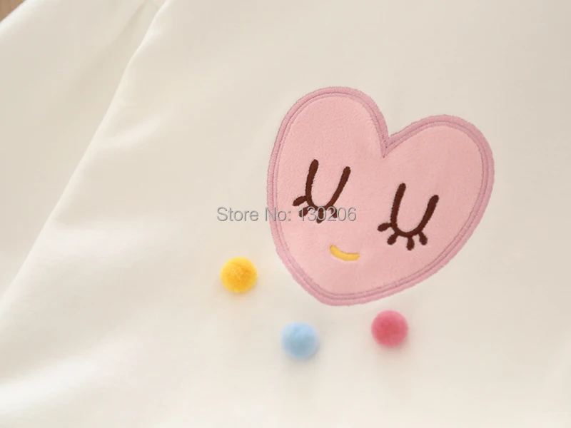Girls Tops 2019 Spring New Children's Ball Cartoon Love Long Sleeve T-Shirt Children Cute Fashion tees | Детская одежда и