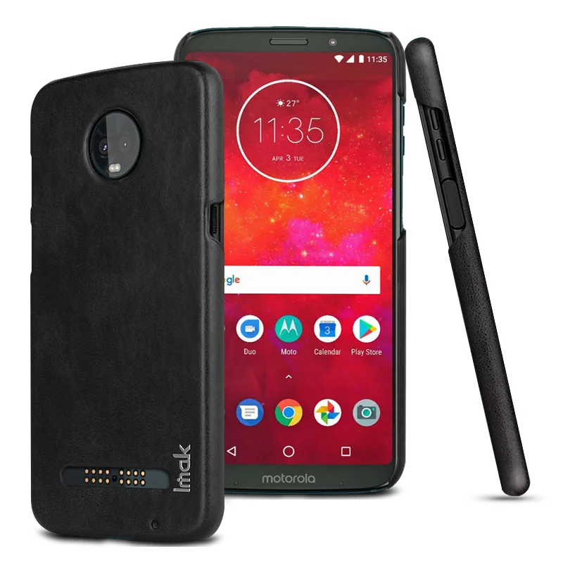 Роскошные Чехлы Imak Ruiyi для Motorola MOTO Z3 / Play тонкий чехол накладка телефона Жесткий