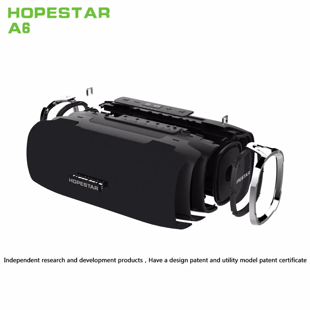 HOPESTAR A6 Bluetooth колонка портативный беспроводной громкий динамик звуковая система 3D