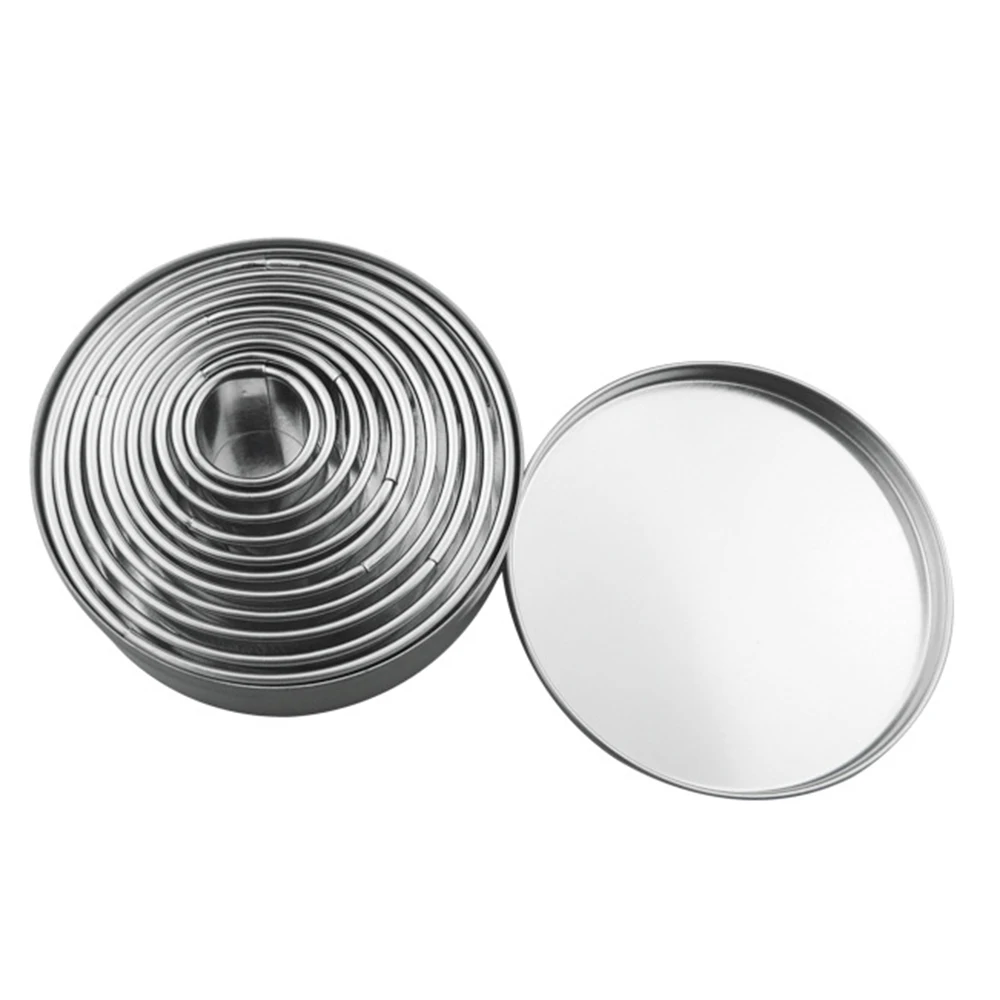 Pro 11 шт./компл. Нержавеющая сталь круглые Формочки печенье фрезы круг