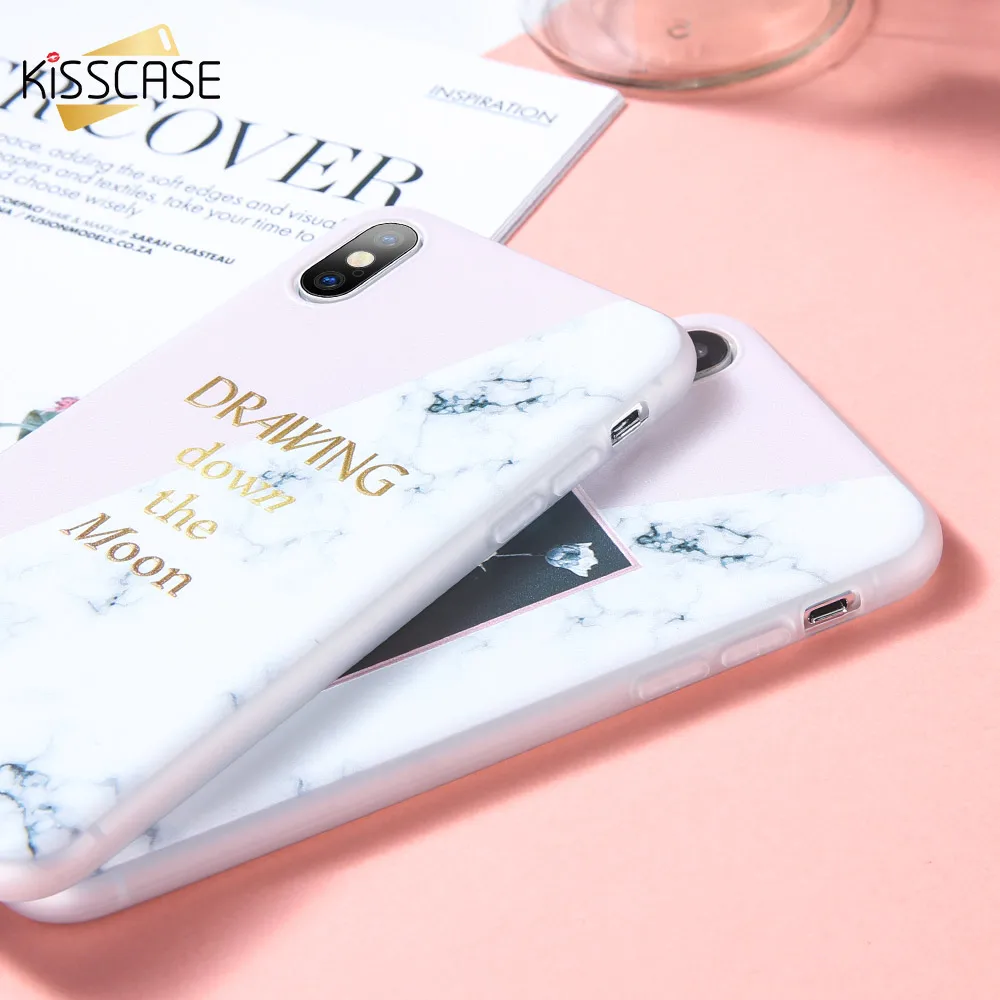 KISSCASE Fashion Color Stitching Marble Phone Cases For iPhone 5S 5 Se 6 S Plus Case XS Max XR X 8 7 |