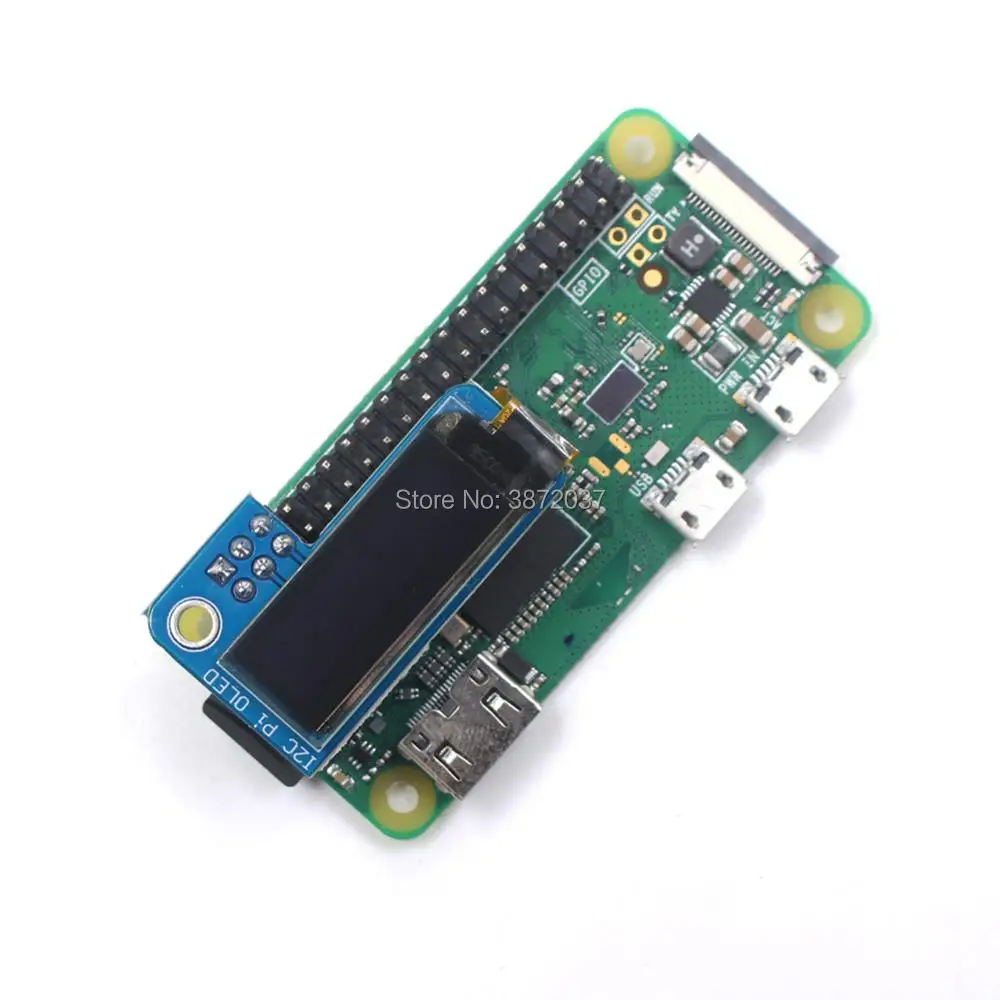 DIYmall PiOLED I2C 0 91 дюймов OLED 128x32 SSD1306 синий для RPI Raspberry Pi 1 B + 2 3 и Zero|Модули умного дома| |