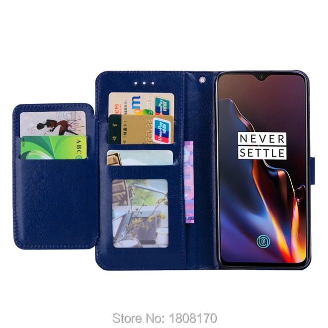 Многофункциональный кожаный чехол-кошелек C-Ku Crazy Horse Mad для Oneplus 6 T чехлы-футляры