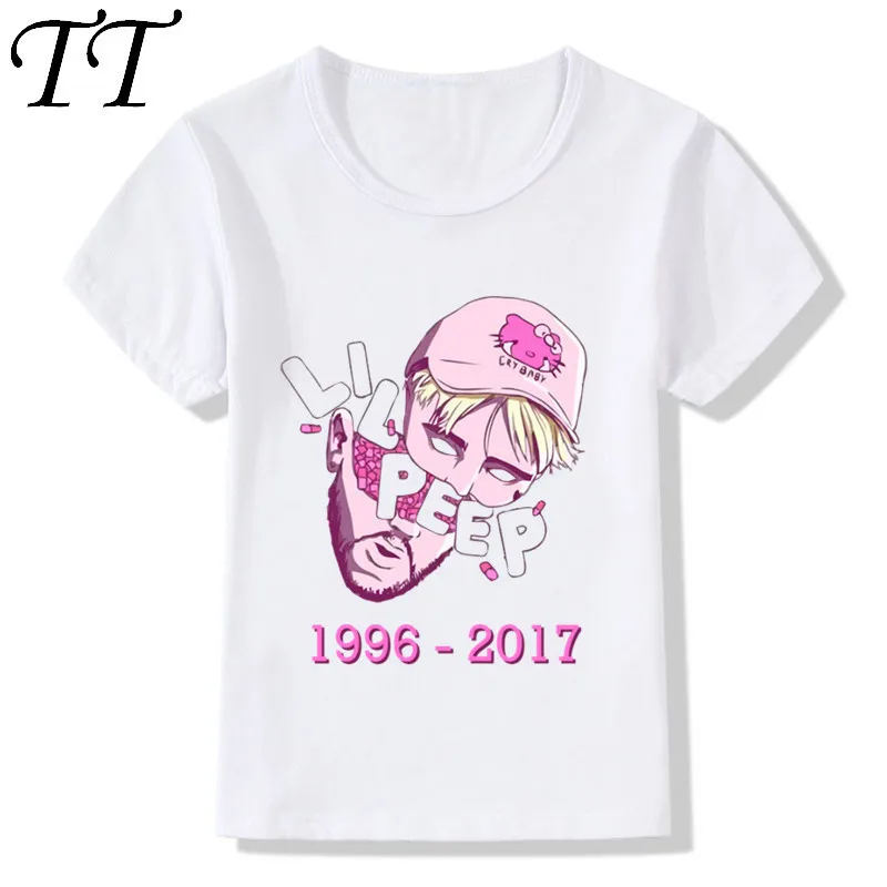 RIP Lil/Детские футболки с открытым носком детская музыкальная повседневная одежда