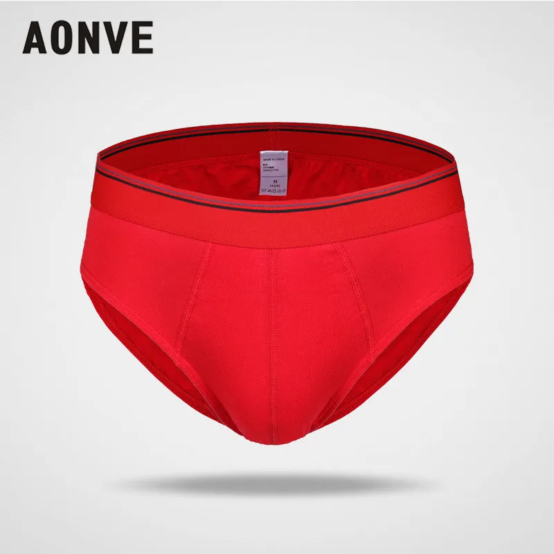 Aonve мужские нижнее белье сексуальные плавки s Cuecas кальсоны однотонные Vetement Homme |