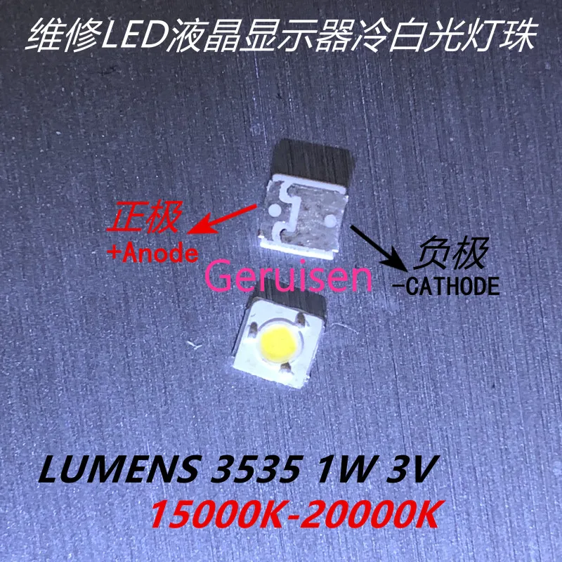 1000 шт люменов lg innotek samsung wooree led диод 3535 3537 Высокая мощность 1 Вт 3В холодный белый