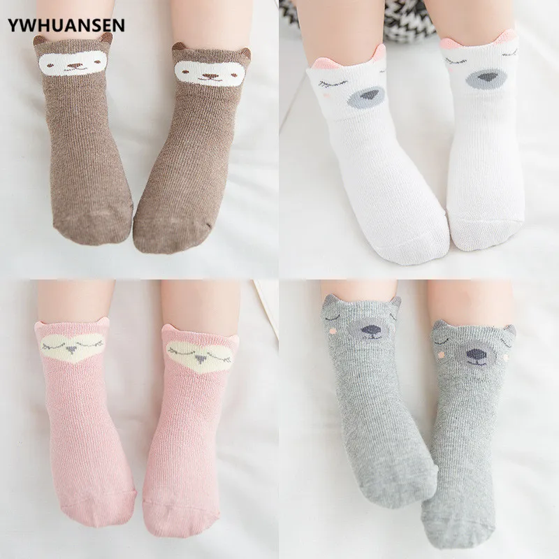YWHUANSEN 3 парт/лот высококачественные осенне зимние носки для мальчиков хлопковые