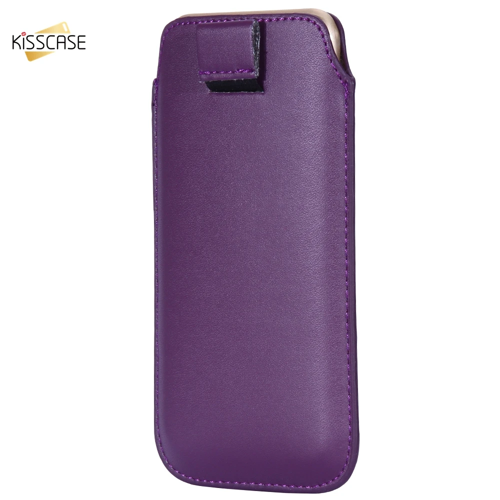 KISSCASE деловой чехол из искусственной кожи для iPhone 7 8 Plus мобильного телефона сумки