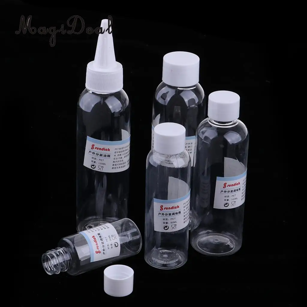 5 шт. легкий Портативный специй контейнер для перца соли шейкер сахара бутылка