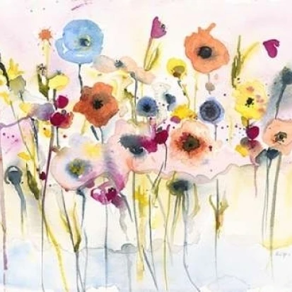 Junes Flowers постер печать Karin Johannesson (11x14) | Дом и сад
