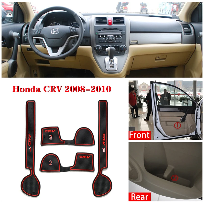 4 шт. Нескользящие Коврики для дверей Honda CRV 2008 2009 2010| |