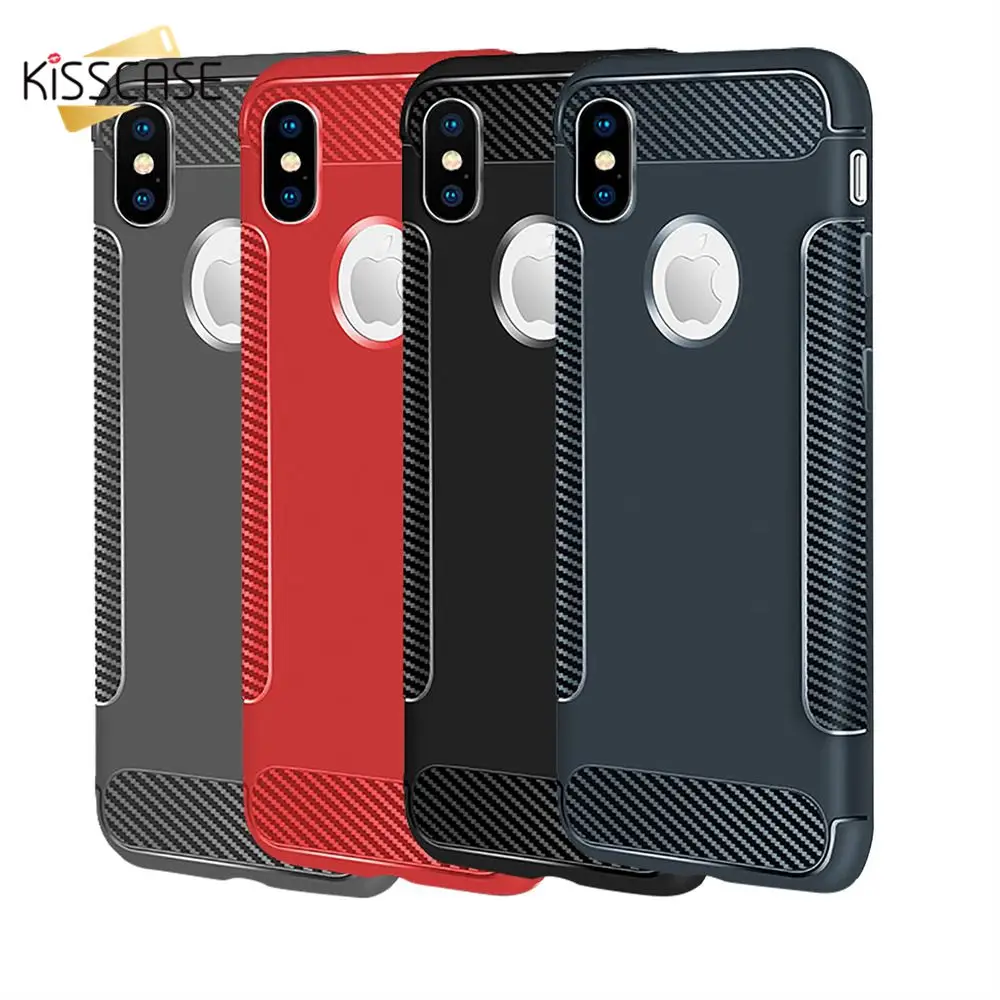 KISSCASE Simple Phone Cases For iPhone 7 8 Plus X XS Max XR TPU Silicon Cover 6 6S 5 5S SE Shell Accessories |