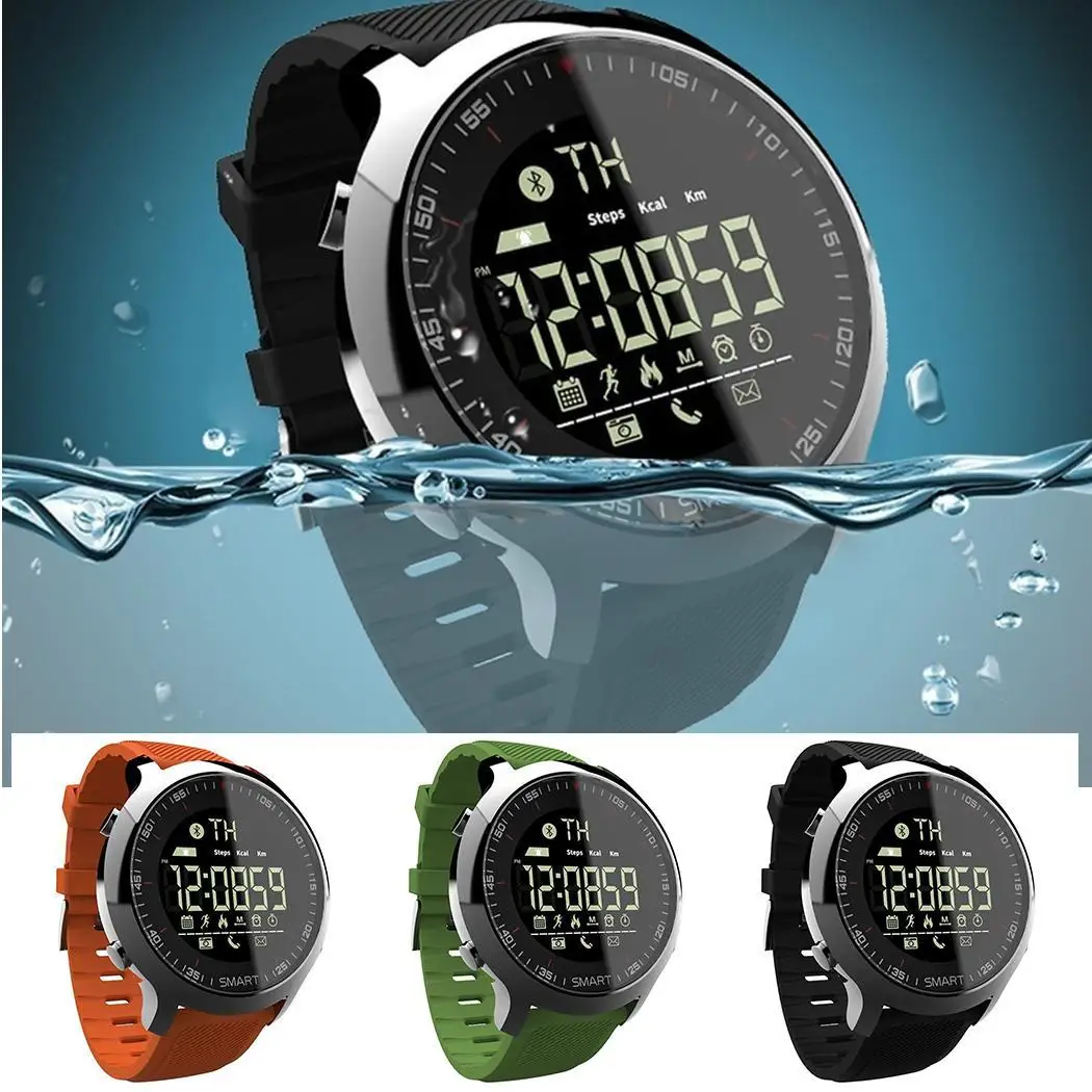 EX18 спортивные Смарт часы IP68 Водонепроницаемые 5 АТМ шагомер Xwatch плавательные
