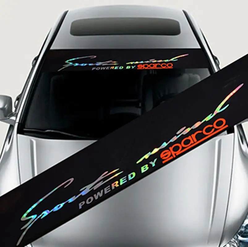 LumiParty Colorful Reflective Decoration Decals Car Stickers Styling Front Windshield Decal Sticker sticker | Автомобили и