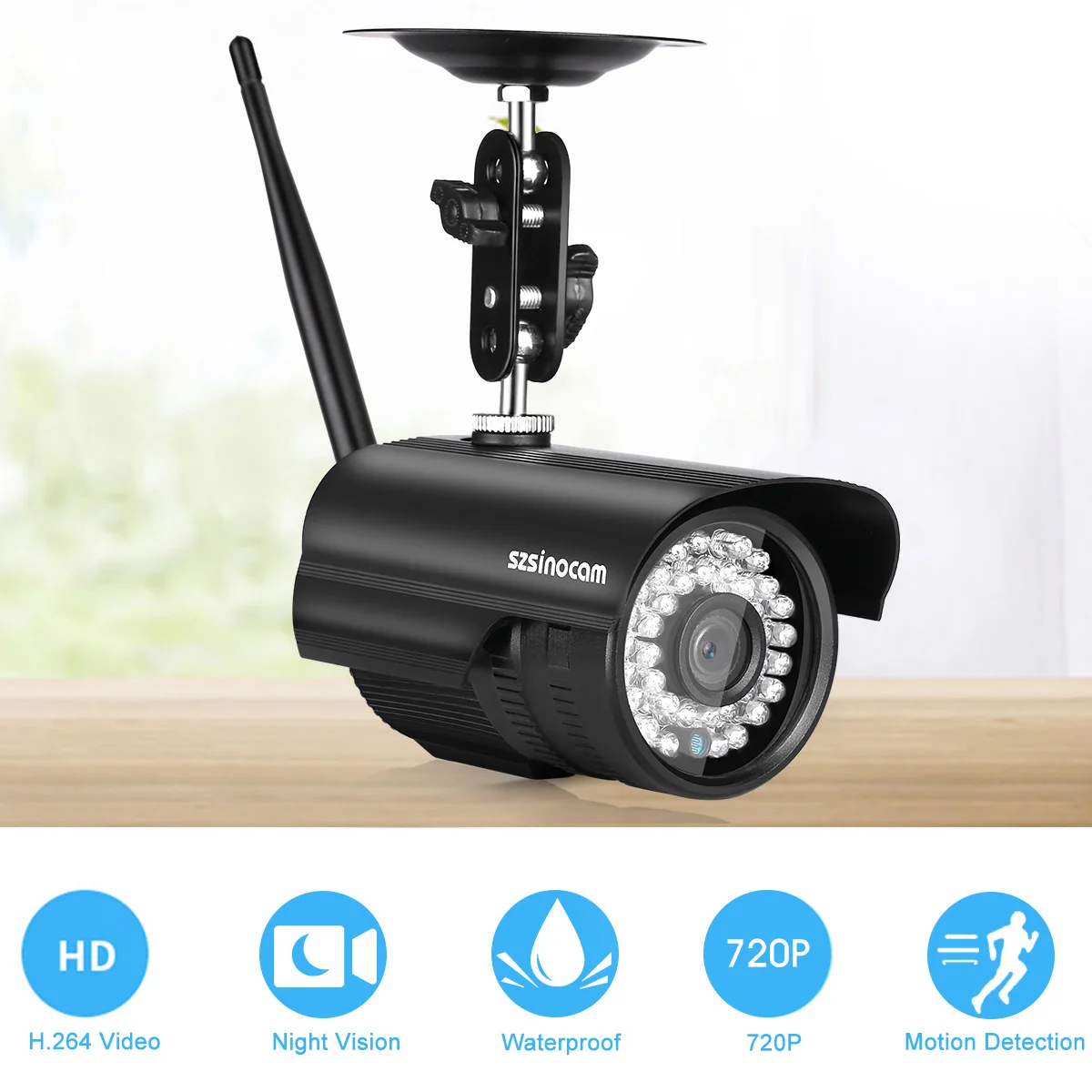 720P HD Водонепроницаемая умная ip камера Wireleess H.264 2 8 12 мм зум Ночное Видение