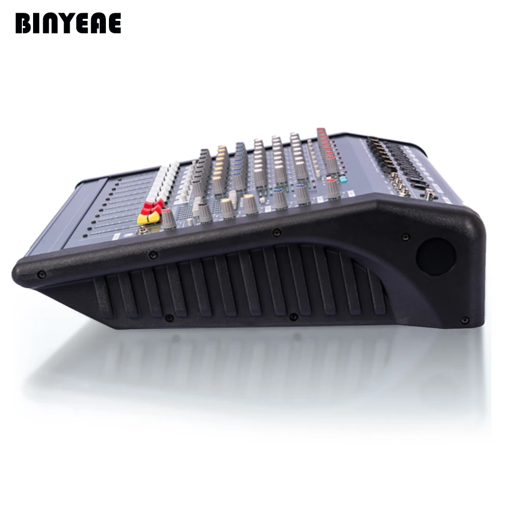 Профессиональный аудио мощный миксер MX806D 350Wx2 8 каналов DJ двойной 7-полосный
