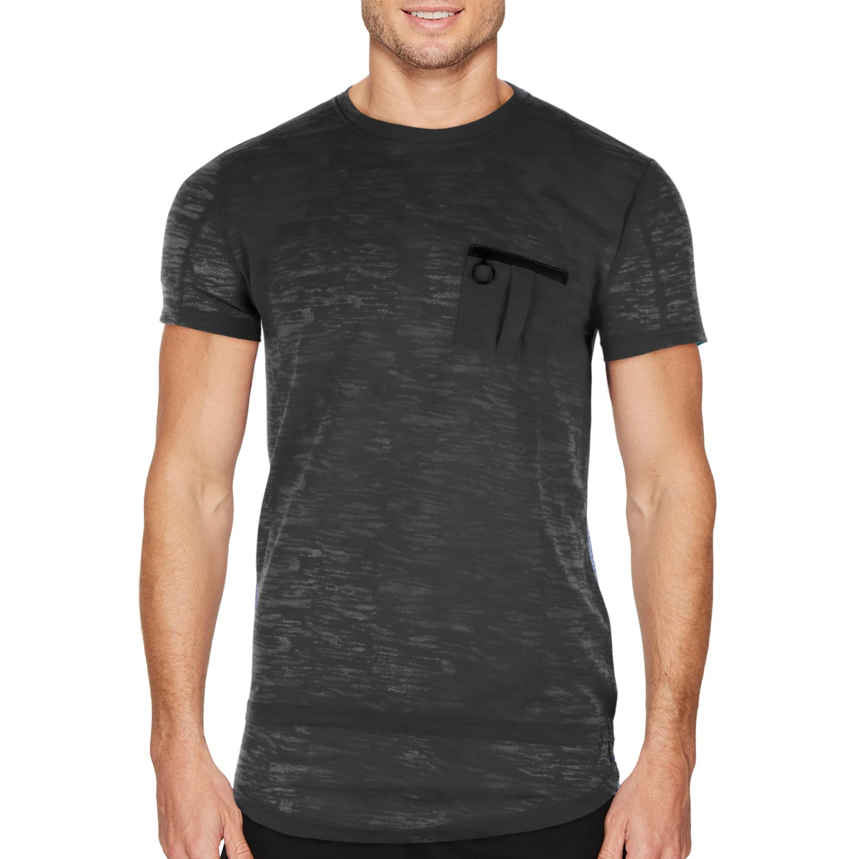 Мужская Hipster Повседневная Marled T-Shirt (S-2X) | одежда