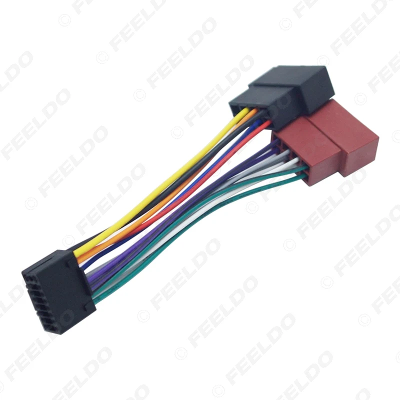 Автомобильный стерео радиоприемник FEELDO 16 Pin PI100 ISO жгут проводов адаптер для keywood