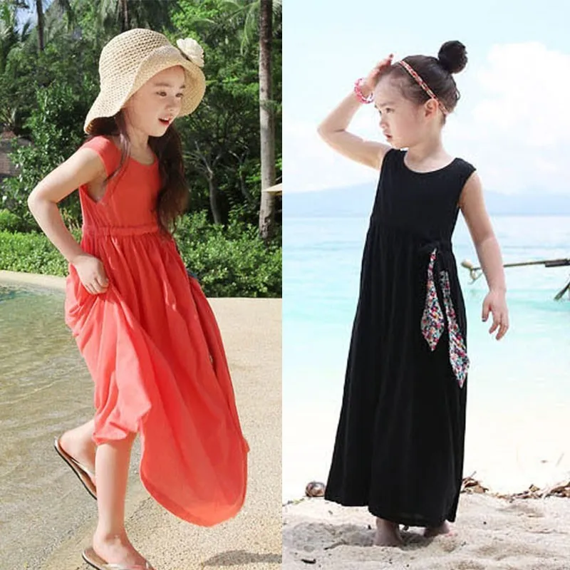 2021 Mother And Daughter Clothes Summer Dress Girl 7 Years Girls Size 8 Dresses 10 12 14 16 18 Holiday Teenage Children Clothing | Детская