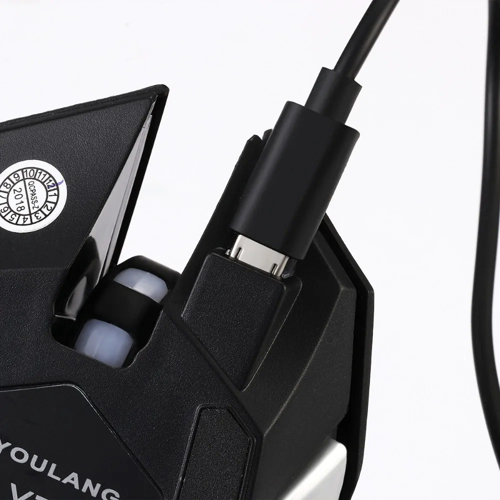 X7 черный свет 1600 точек/дюйм беспроводная мышь геймер USB зарядное устройство