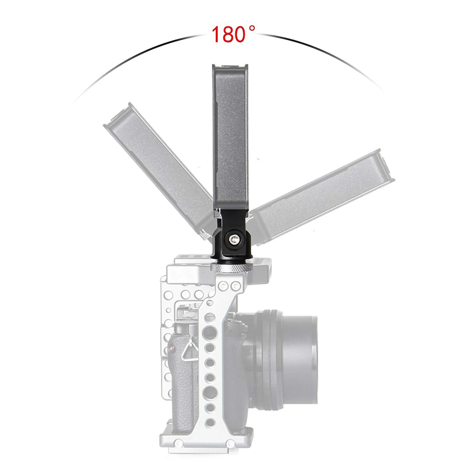 SHGO HOT-Monitor Holder Mount On Camera Pan 180 degree tilt with Cold Shoe and 1/4 inch | Инструменты