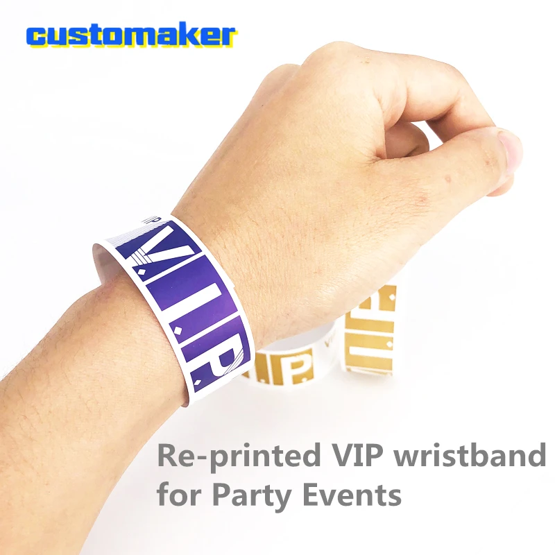 3/4 &quotдюймовый Tyvek браслеты ID для вечеринок VIP tyvek бумага браслет гость табличка на