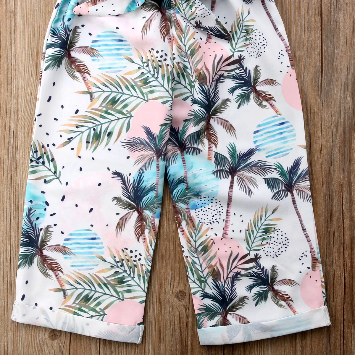 2 шт. Повседневная футболка без рукавов и леггинсы|Комплекты одежды для девочек| |