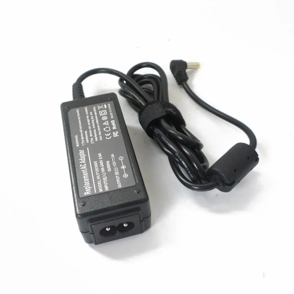 Новое зарядное устройство для ASUS Eee PC 701 900 901 902 904 1000 900A 900B 900AX 900SD 900HA 12 В 3 А адаптер