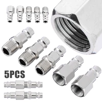 5pcs air line hose pneumatic fitting compressor connectors euro male quick release fittings with femalemale 14 bsp thread