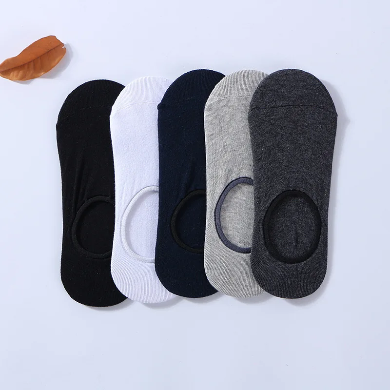 Хлопковые женские носки-лодочки с низкой лодочкой невидимые силиконовые гелевые