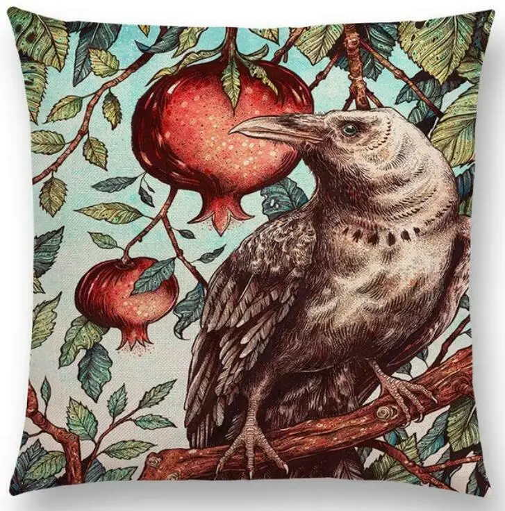 Hglegywowl Animal Cushion Case Waist Cover Home Soft Room Gifts Single Sides Printing Cotton Linen Pillow Pillowcase | Дом и сад
