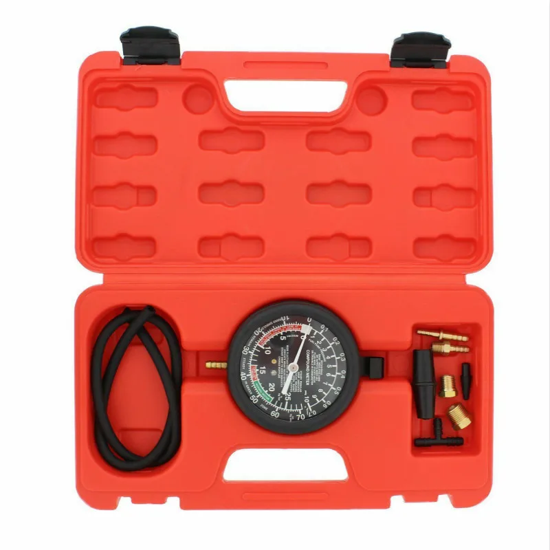 

Joint Cylinder Pressure Gauge Auto Car Fuel Pump Vacuum Tester Gauge Leak Carburetor Pressure Diagnostics With Case Car-styling